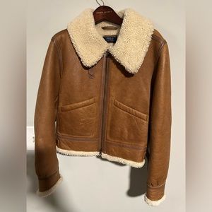 Med Woman’s Polo Leather Bomber Jacket